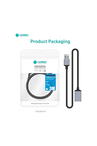 Usb Uzatma Kablosu Dişi Erkek Usb 2.0 Data Şarj Yazıcı Klavye Mouse Uzatıcı Örgülü 3 Metre