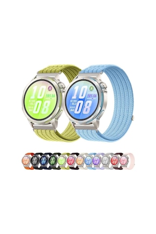 İle Uyumlu 22mm Kordon Gt6/gt6 Pro/gt Runner 2/gt5/gt5 Pro/gt4/gt3/gt3 Pro 46mm İçin Naylon Dokuma Gt6 Pro Kordon Terletmeyen Nefes Alabilen Gt6 46mm Kordonu