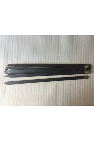 Adana Kebap Şişi -60Cm-2Cm - 20 Adet- Galvanizsiz Silme