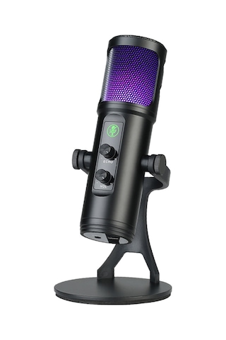 Singree Renkli Rgb Işıklı Usb Mikrofon - Gerçek Zamanlı Kulaklık Çıkışı Ve Mute Tuşu
