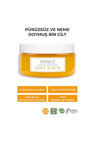 Sinoz Besleyici Arındırıcı ve Nemlendirici Vücut Peelingi 250 ML