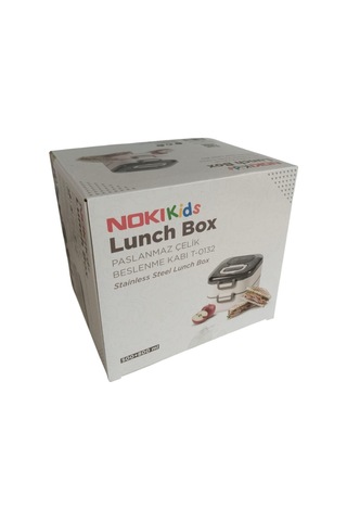Noki Kids Paslanmaz Çelik Beslenme Kabı 1300 Ml Çift Katlı Çok Renkli