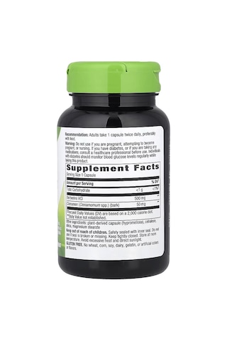 Nature's Way Berberine Hcl With Cinnamon Weight Management 60 Caps