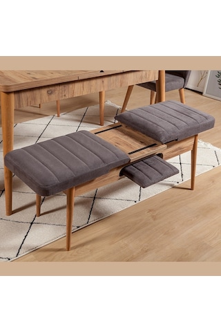 Ahşap Açılır Bench Atlantik Soho Antrasit