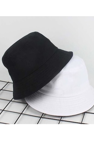 Balıkçı Beyaz Kova Şapka Beyaz