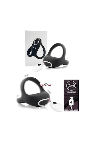 Erofoni Usb Şarjlı 10 Adet Süper Güçlü Teknolojik Titreşimli Medikal Silikon Penis Halkası