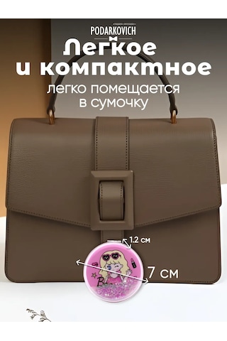 Podarkovich Çanta İçin Büyütücü Özellikli Katlanabilir Cep Aynası 263450604 Pembe