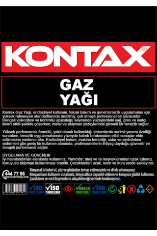 Kontax Gaz Lambası Yağı 500 Ml Şeffaf
