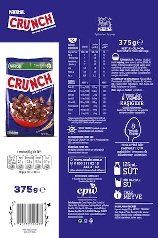 Crunch Kahvaltılık Gevrek 375 Gr