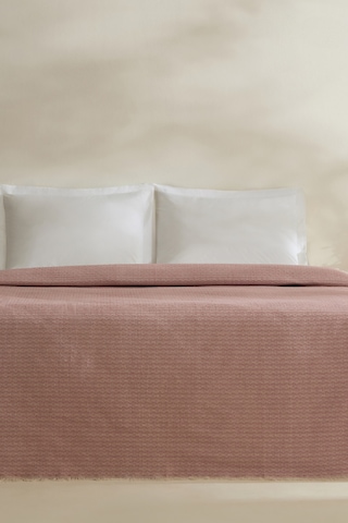 Karaca Home Caris Çift Kişilik Tek Pike Pembe Pembe