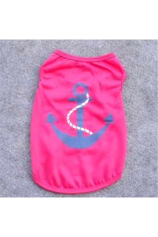 Köpek Ve Kedi İçin Sailor Temalı Pet Sweat Kıyafet Pembe