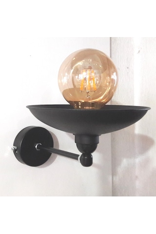 Siyah Metal Aplik e 27 Duy normal Duy Siyah