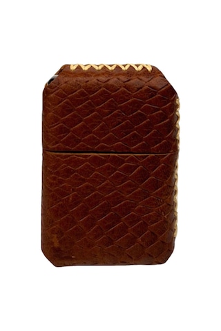 Handmade El Yapımı Hakiki Deri Zippo Modeli Çakmak Taba