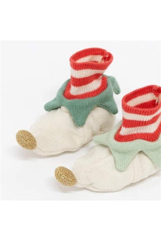 Meri Meri - Red Elf Booties - Elf Bebek Patiği 0 - 99