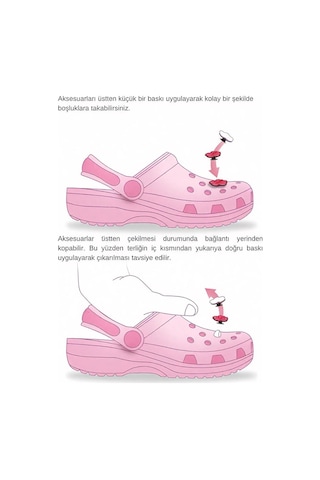Crocs Terlik Süsü Ve Aksesuarı , Çanta Süsü Jibbitz 3d Kabartma Şeker 03 Görsel Figür Aksesuar Kırımızı-beyaz
