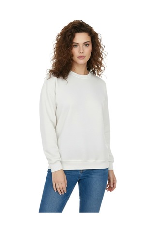 Baglan Kadın Spor Sıfıryaka Sweatshirt Bgl-st05061 Krem