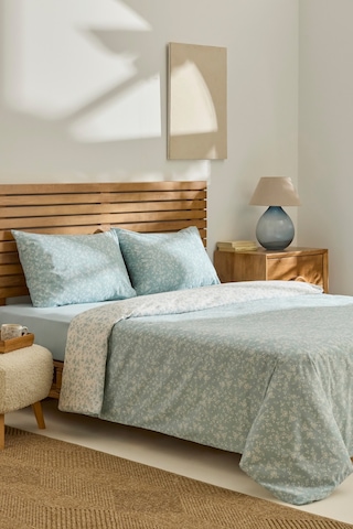 Kaşmir Home Inga Çift Kişilik Nevresim Takımı Mint Mint