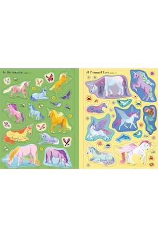 First Sticker Book Unicorns (First Sticker Books)- Usborne