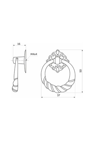 Aksmebel Mutfak İçin 4 Parça Altın Düğmeli Mobilya Kolları 287280013 Altın Rengi
