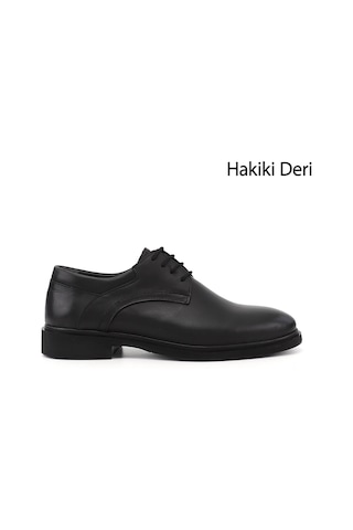 Gönderir Erkek Siyah Bağcıklı Hakiki Deri Klasik Ayakkabı Ddma86842890