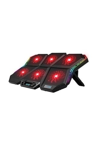 Coolcold Led K40 6 Fanlı 17 Inç Rgb Laptop Notebook Soğutucu Stan