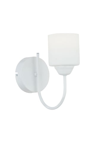 Esila Beyaz Boyalı Duvar Lambası Yatak Odası-Yatak Başı-Banyo İçin Modern Aplik Beyaz
