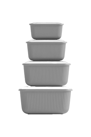 Storeşahin Sızdırmaz Dikdörtgen Saklama Kabı Seti 600/1100/1800/3000 Ml Shn0720 Çok Renkli