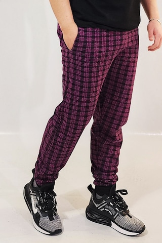 Wingetstar Ekose Manşetli Erkek Eşofman Altı Fuşya