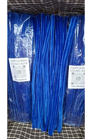 Şönil Saks Mavi A 019 Çiçek Aranjmanı 100 Lü 30 Cm