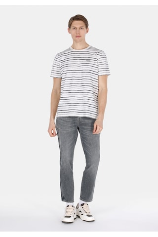 Colin's Colins Regular Fit Yuvarlak Yaka Çizgili Erkek Gri Kısa Kol Tişört Cl1074707 Q1.v1 Gst Gray Strıped Gri