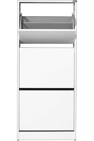 Flat Duo 3 Katlı Ayakkabılık Dolabı - Beyaz