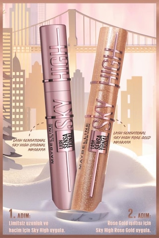 Maybelline New York Sky High Rosegold Glitz Maskara 30197299-11027 0