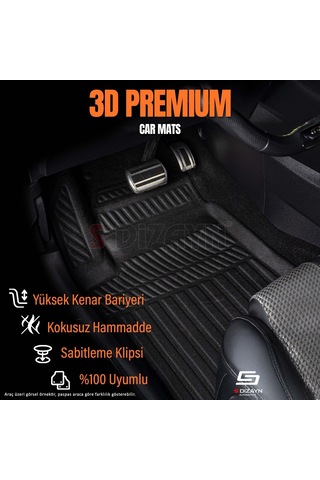 S-dizayn Bmw 1 Serisi F87 3d Pro Havuzlu Paspas 2004-2010 A+ Kalite