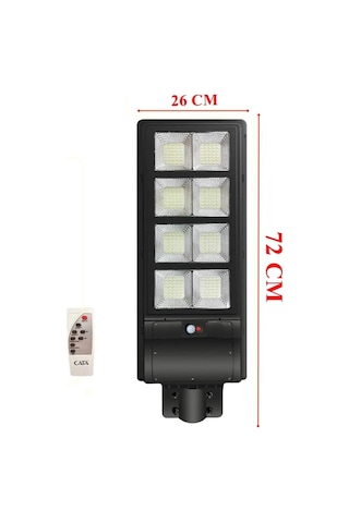 Gaman Cata Güneş Enerjili 576 Led Sokak Lambası Büyük Boy Solar Armatür 2600lm Beyaz 300w Kumandalı Ct4642 Çok Renkli