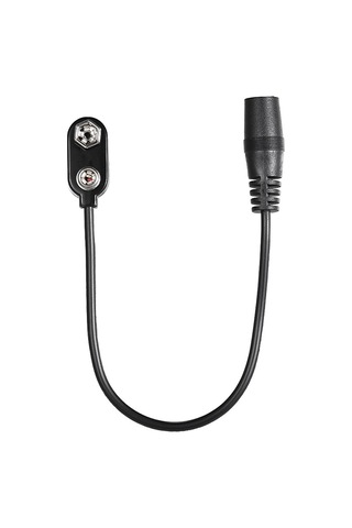 Xindoker 9v Gitar Pedalı Batarya Clip Çevirici Kablosu - 5.5mm X 2.1mm Dişi Plug, 20cm Uzunluk, Plastik Ve Metal Malzeme