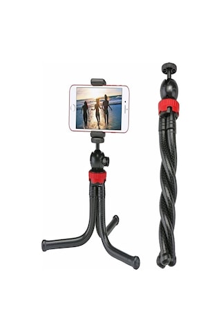 Lexroo Esnek Monopod Tripod Youtuber Yayıncılar Ve Sosya Medya İçin İdeal 30cm Ahtapot 360 Derece