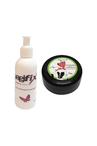 Hintohu Nipple Nibblers Tingle Balm 50 Ml Naneli Göğüs Bakım Kremi + Genital Bakım Kremi 120 Ml