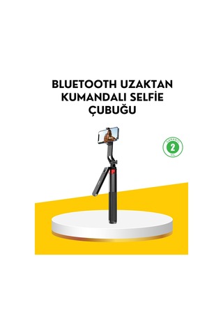 Northcity Uzaktan Kumandalı Tripodlu Selfie Çubuğu - Canlı Yayın Ve Vlog İçin Profesyonel Çözüm
