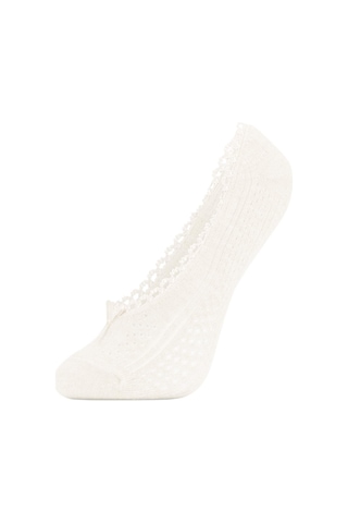 Defacto Kadın Görünmez 3'lü Pamuklu Babet Çorap Z9631AZNSNV2 Lacivert