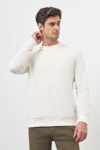 Morven Erkek Krem Bisiklet Yaka Dynamic Fit Rahat Kesim Sweatshirt 99ks063001650 Kremrengi Kremrengi Krem