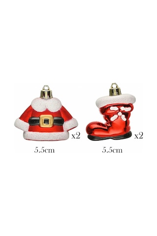 Asılabilir Yılbaşı Yeniyıl Ağacı Süsü Noel Baba Kıyafetleri Christmas New Year Santa Clothes Ornaments