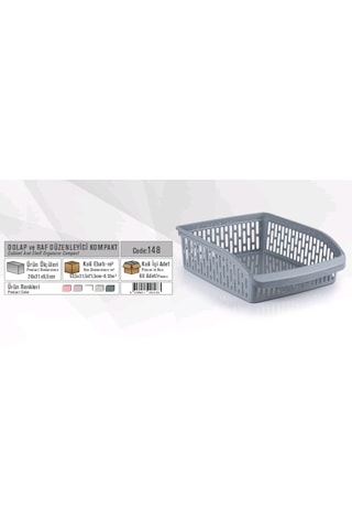Dolap Ve Raf Düzenleyici Kompakt Cabinet And Shelf Organizer Compact Beyaz