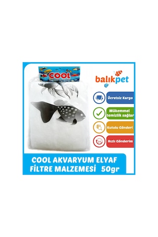 Cool Elyaf Akvaryum Filtre Malzemesi 50gr