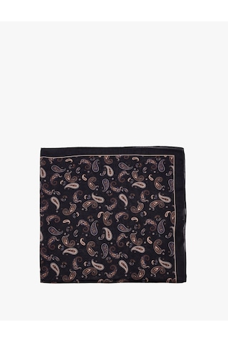 Koton Şal Desenli Kare Saten Fular Bandana Kahverengi 7wak50232aa Kahve