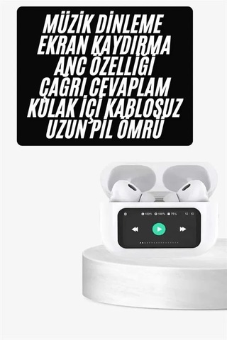 Dokunmatik Ekranlı Anc/enc Yeni Nesil Pro Bluetooth Kulaklık Dokunmatik Ekran Yeni Nesil ..