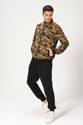 Alexander Gardi Alexandergardı Fermuarlı Dik Yaka Kamuflaj Sweatshirt E21-7300 001