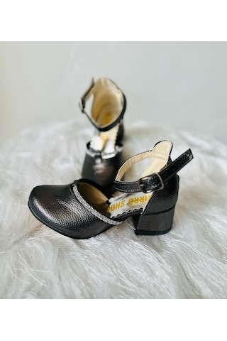 Gala Taş Detaylı Çocuk Topuklu Ayk. Antrasit