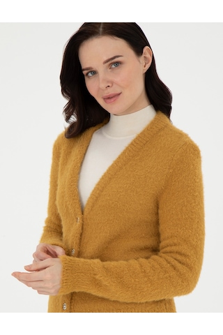 Pierre Cardin Kadın Safran Hırka Triko 50290576-vr043 Safran