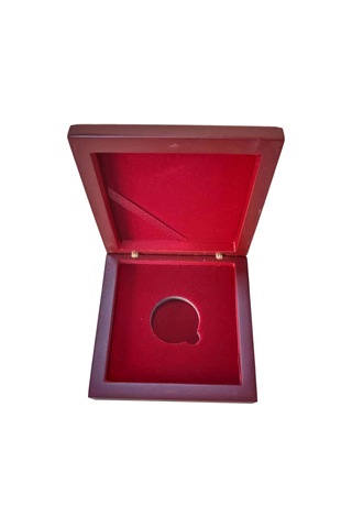 Dolıty Para Ahşap Kutu Organizatör Kutusu, Argent Toplama Kırmızı