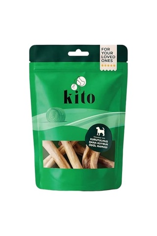 Kito Kurutulmuş Dana Kuyruk Çiğnemelik Köpek Ödül Maması%100 Doğal, Glutensiz, Organik 100 Gr Dog Treat
